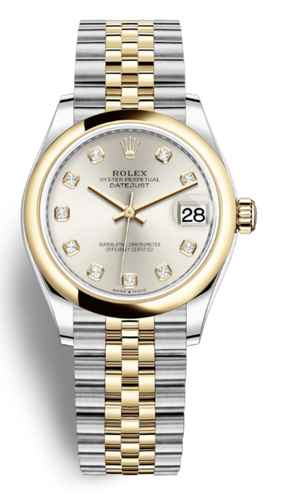 Rolex Datejust 31mm Diamond Dial Yellow Gold Women's Watch 278243SDJ (arb5880)
