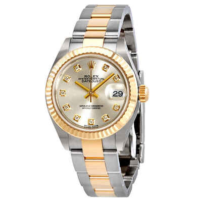 Rolex Lady Datejust Silver Diamond Dial Model 279173SDO (arb7076)