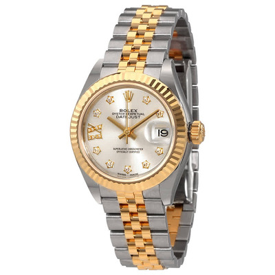 Rolex Lady Datejust Silver Diamond Dial Automatic Ladies Watch Model: 279173SDRJ 279173-0003 (arb7077)