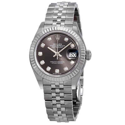 Rolex Datejust 279174GYDJ Grey Diamond Dial Ladies Jubilee Watch (arb7084)