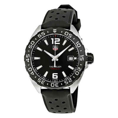 Tag Heuer Formula One Mens Black Dial Chronograph Automatic Watch WAZ1110 FT8023 WAZ1110.FT8023 (black, arb7944)