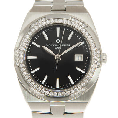 Vacheron Constantin Overseas Quartz Diamond Black Dial Ladies Watch Ref. 1205V/100A-B591 (black, arb8098)
