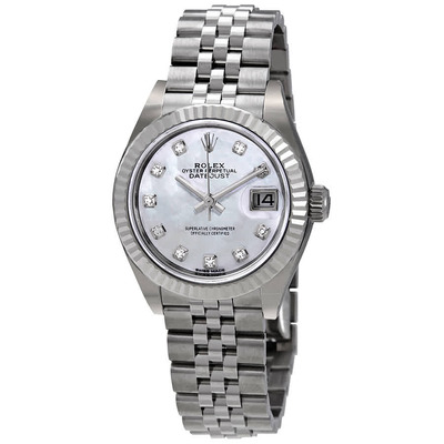 Rolex Lady Datejust Automatic Mother of Pearl Diamond Dial Ladies Jubilee Watch 279174MDJ (arb7089)