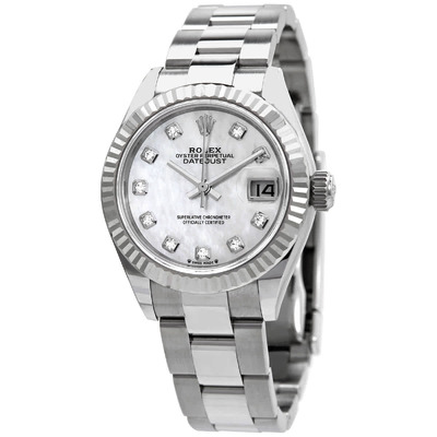 Rolex Lady Datejust Automatic Mother of Pearl Diamond Dial Ladies Oyster Watch 279174MDO (arb7090)