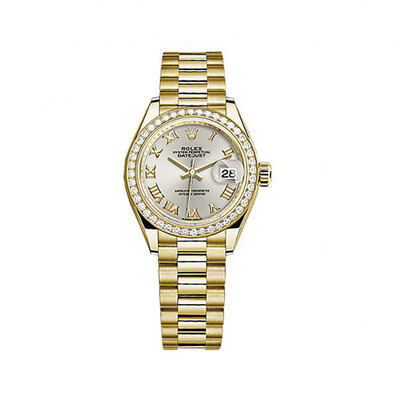Rolex Lady-Datejust Silver Dial President Watch Model 279138SRP (arb7613)
