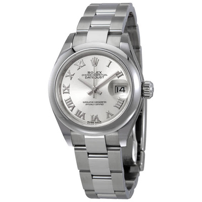 Rolex Lady Datejust Automatic Silver Dial Ladies Oyster Watch Reference 279160SRO (arb7624)