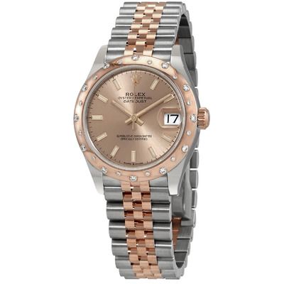 Rolex Datejust 31 Rose Dial Automatic Ladies Steel and 18kt Rose Gold Oyster Watch, Ref. 278341PSO (arb7296)