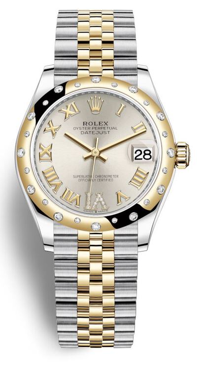 Rolex Datejust 31 Silver Dial Automatic Ladies Steel and Yellow Gold Jubilee Watch 278343SRDJ (arb7312)