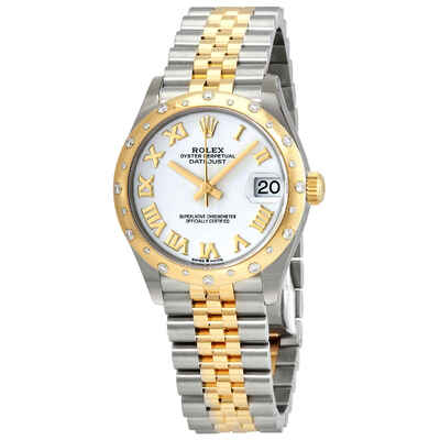 Rolex Datejust 31 White Dial Automatic Ladies Steel and Yellow Gold Jubilee Watch 278343WRJ (arb7314)