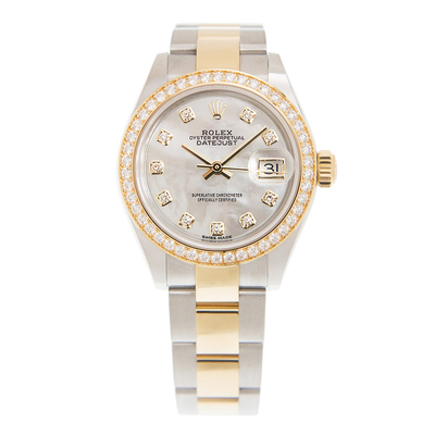 Rolex Lady Datejust Pearl Dial Yellow Gold Diamond Watch 279383MDO 279383 MDO (arb7847)