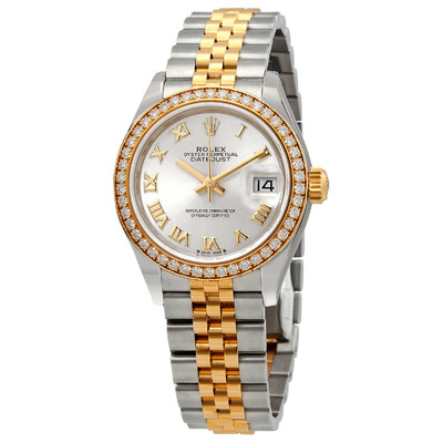 Rolex Lady Datejust Automatic Chronometer Diamond Silver Dial Watch 279383SNRJ (arb7852)