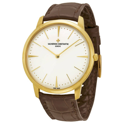 Vacheron Constantin Patrimony Grand Taille Manual Wind Mens Watch, Silver Dial Brown Leather Strap, Reference 81180000J-9118 81180/000J-9118 (brown, arb7007)
