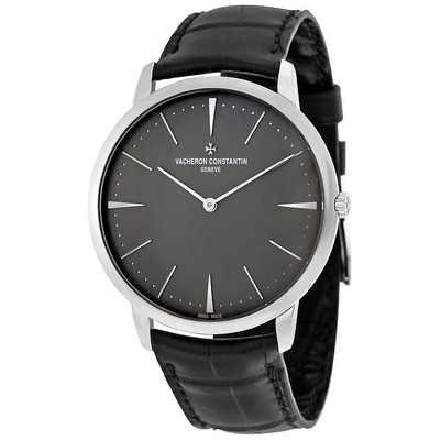 Vacheron Constantin Patrimony Platinum Mens Watch 81180/000P-9539 Swiss Luxury (black, arb7987)