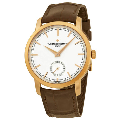 Vacheron Constantin Traditionnelle Manual Wind Mens Watch Silver Dial Brown Leather 82172000r-9382 (brown, arb7995)