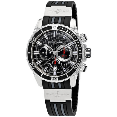 Ulysse Nardin Diver Chronograph Automatic Mens Watch 1503-151-2/92 1503-151-3/92 (black, arb5614)