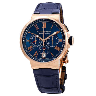 Ulysse Nardin 1532-150/43 Automatic Chronograph Men's Watch (blue, arb5619)