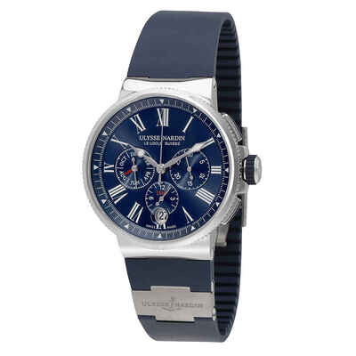Ulysse Nardin Marine Chronograph Automatic Mens Watch 1533-150-3/26 1533-150-3/43 (blue, arb5620)