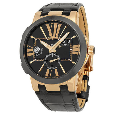 Ulysse Nardin Executive Dual Time Mens Watch 246-00-42 246-00/42 (black, arb6948)
