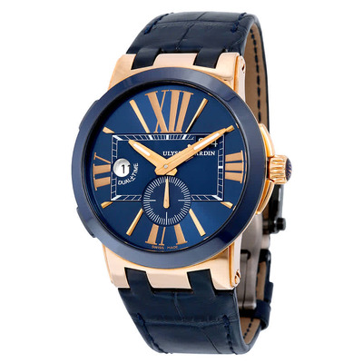 Ulysse Nardin Executive Dual Time Automatic Mens Watch 236-005-43 246-00-5-43 (blue, arb6951)