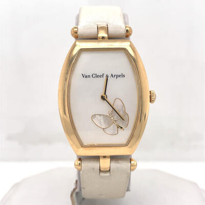 Pre-owned Van Cleef & Arpels Lady Butterfly Quartz Watch - Model HH13180 (arb3749)