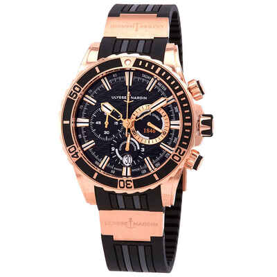 1502-151-3/92 Ulysse Nardin Mens Diver Chronograph Automatic Watch (black, arb5611)