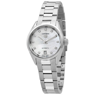 Tag Heuer Carrera Automatic Diamond White Dial Ladies Watch WBN2412-BA0621 (arb7655)