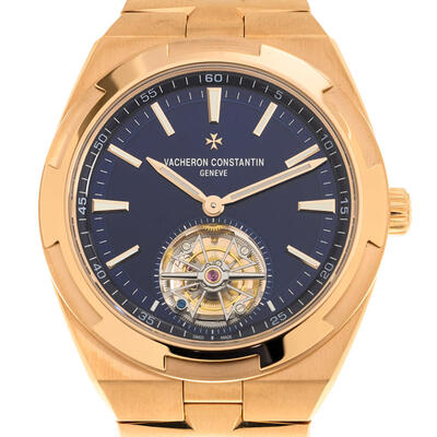Vacheron Constantin Mens Overseas Tourbillon Automatic Watch Blue Dial 6000V/110R/B733 (blue, arb6999)