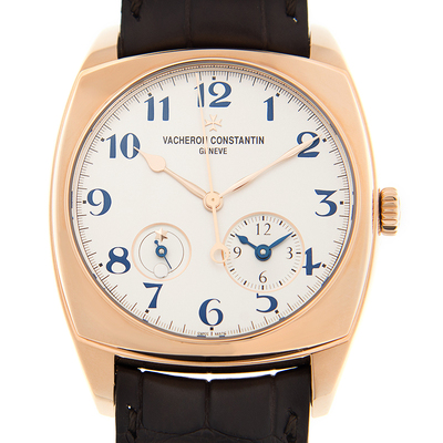 Vacheron Constantin Harmony Dual Time Silvered Opaline Dial Mens Watch - Item Variations: 7810S/000R-B051, X78R8624 (black, arb7002)