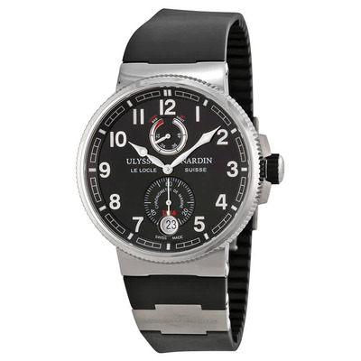 Ulysse Nardin Marine Black Dial Automatic Mens Watch 1183-126-3/62 (black, arb8027)