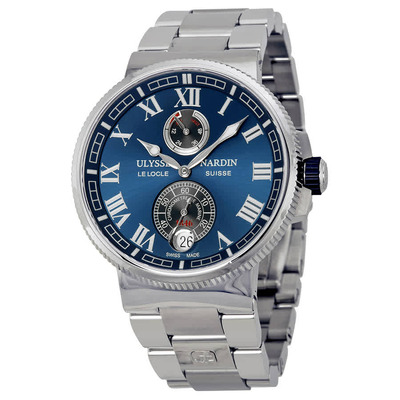 Ulysse Nardin Marine Chronometer Blue Dial Mens Watch 1183-126-7M-43 1183-126-7M/43 (blue, arb8034)