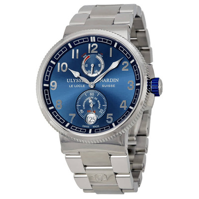 Ulysse Nardin Marine Automatic Blue Dial Stainless Steel Mens Watch UN-118 Caliber 1183-126-7M/63 (blue, arb8036)