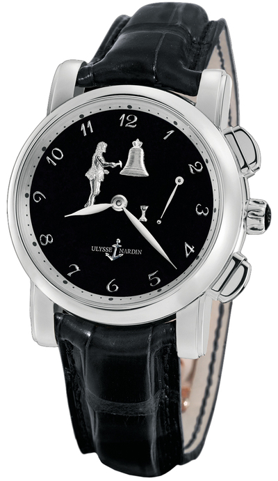 Ulysse Nardin Hourstriker 6109-103/E2 White Platinum Mens Watch (black, arb7976)