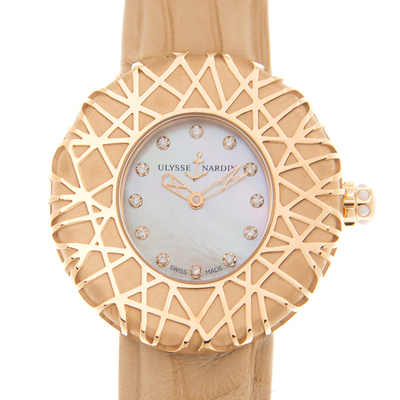 Ulysse Nardin Classic Automatic Diamond White Dial Unisex Watch 8106108 (brown, arb7984)