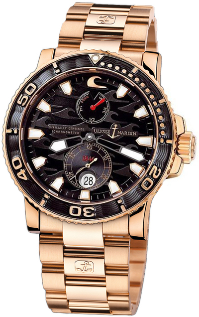 Ulysse Nardin Maxi Marine Diver Black Dial Mens Watch 266-37LE-8M (black, arb6963)