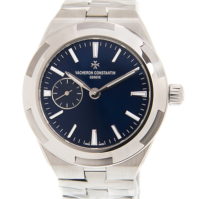 Pre-owned Vacheron Constantin Overseas Blue Dial Women's Watch 2300V/100A-B170 (blue, arb21721)