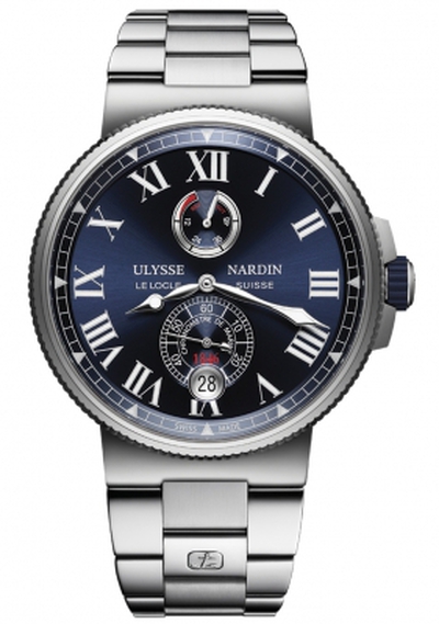 Ulysse Nardin Marine Chronometer Automatic Blue Dial Mens Watch 1183-122-7M/43 (blue, arb8024)