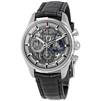 Zenith Chronomaster El Primero Full Open Skeleton Dial Automatic Mens Watch, Model 03.2153.400/78.C813 (black, arb8329)