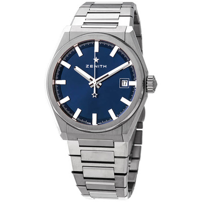 Zenith Defy Classic Mens Watch - Blue Dial Grey Titanium 95.9000.670/51.M9000 (blue, arb8253)