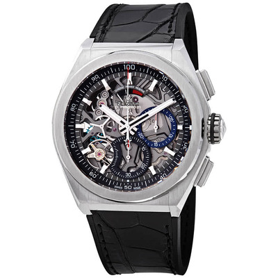 Zenith Defy El Primero 21 Chronograph Automatic Black Skeletal Dial Titanium Mens Watch Model: 95.9000.9004/78.R582 (black, arb8257)