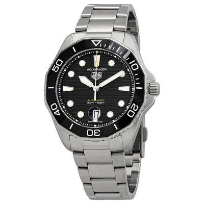 Pre-owned Tag Heuer Aquaracer Automatic Black Dial Mens Watch WBP201A.BA0632 (black, arb24555)