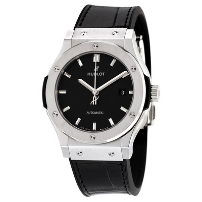 Pre-Owned Hublot Classic Fusion Automatic Black Dial Mens Watch 542NX1171LR 542.NX.1171.LR (black, arb23822)