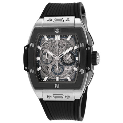 Hublot Spirit Of Big Bang Chronograph Automatic Silver Dial Mens Watch (642.NM.0170.RX) (black, arb2774)