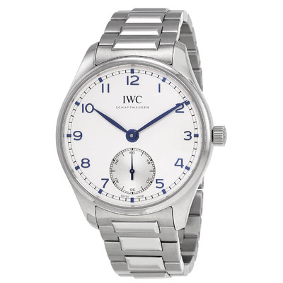 IWC Portugieser IW358312 Mens Automatic Silver Dial Watch (blue, arb2328)