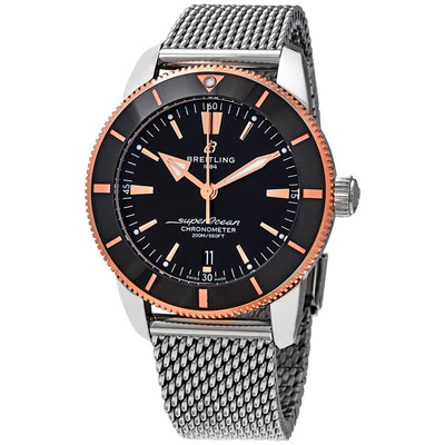 Breitling Superocean Heritage II Black Dial Mens Automatic Chronometer Watch - Article: UB2030121B1A1 (black, arb21172)