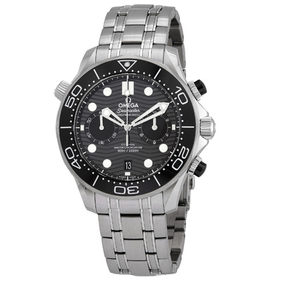 Pre-Owned Omega Seamaster Chronograph Automatic Chronometer 210.30.44.51.01 Black Dial 210.30.44.51.01.001 (black, arb24115)