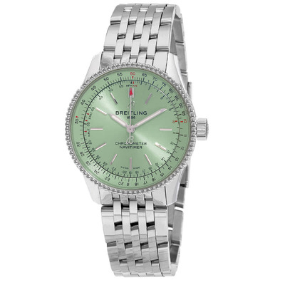  Breitling Navitimer Automatic Chronometer Green Dial Unisex Watch A17395361L1A1  (green, arb715)
