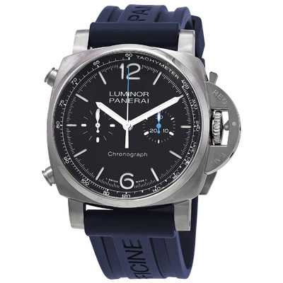Panerai Chronograph Automatic Black Dial Mens Watch PAM01109 PAM01109bl (black, arb4350)