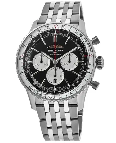 AB0138211B1A1 Breitling Navitimer B01 Chronograph 43 Automatic Steel Men's Watch (black, arb11396)