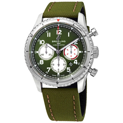 Breitling Aviator 8 Chronograph Automatic Green Dial Watch AB01192A1L1X1 (green, arb1447)