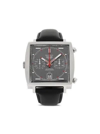 Tag Heuer Monaco Reference 18822185 Pre-Owned Watch in Black Stainless Steel with Automatic Movement (arb16076)